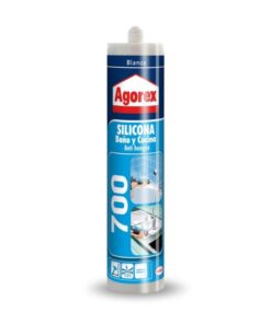 SILICONA 700 BAÑO Y COCINA 300ML AGOREX (BLANCO).